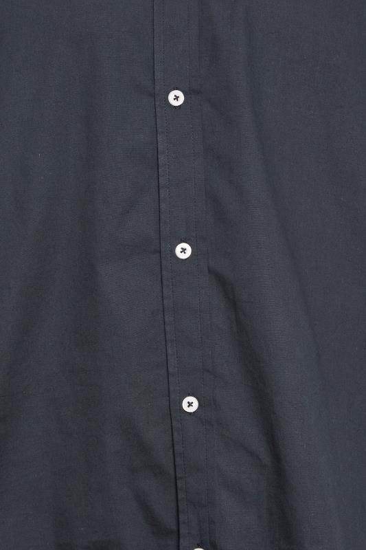 BadRhino Big & Tall Navy Poplin Short Sleeve Shirt | BadRhino 4