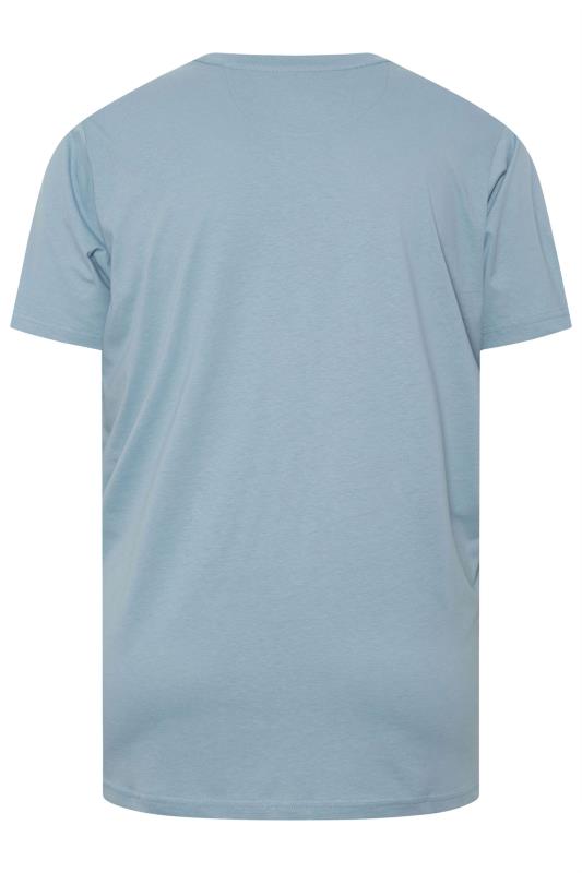 FIRETRAP Big & Tall 3 PACK Khaki Green & Blue T-Shirts | BadRhino 5