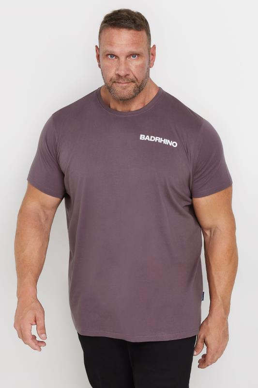 BadRhino Big & Tall 2 PACK Black & Purple 'BadRhino' T-Shirts | BadRhino 2