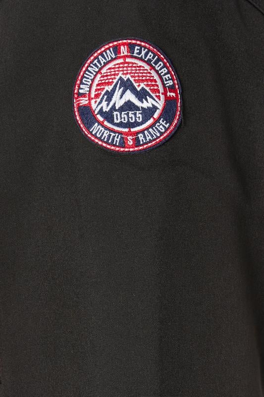 D555 Big & Tall Black Padded Soft Shell Jacket | BadRhino 3
