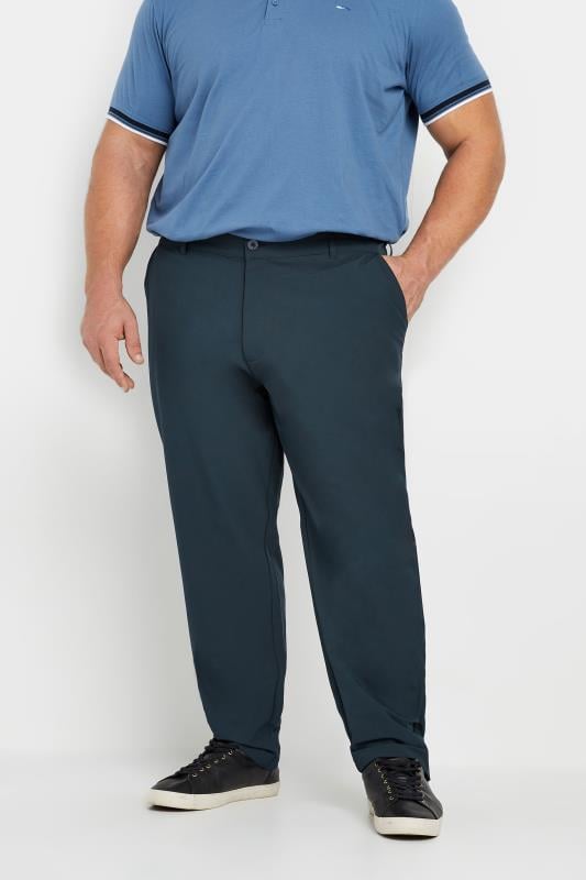 BadRhino Big & Tall Navy Blue Golf Trousers | BadRhino 1