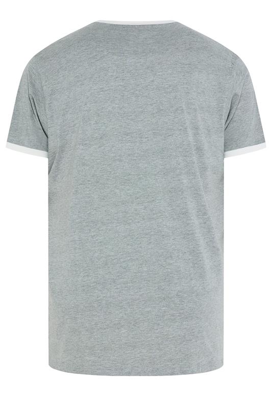 KAM Big & Tall Grey 'Santa Cruz' T-Shirt | BadRhino 2