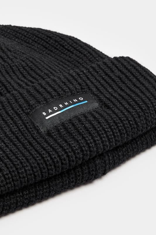 BadRhino Black Chunky Logo Beanie | BadRhino 3