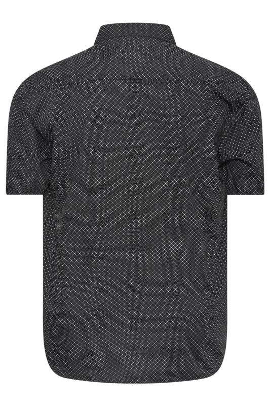 KAM Big & Tall Black Diamond Print Shirt | BadRhino 4