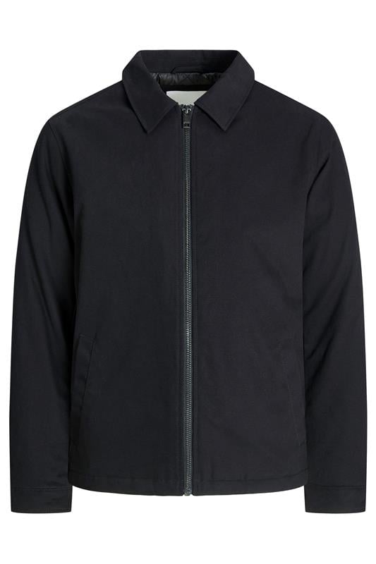 JACK & JONES Big & Tall Black Dover Worker Jacket | BadRhino 1