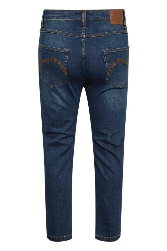 BadRhino Big & Tall Mid Blue Stretch Jeans | BadRhino 5