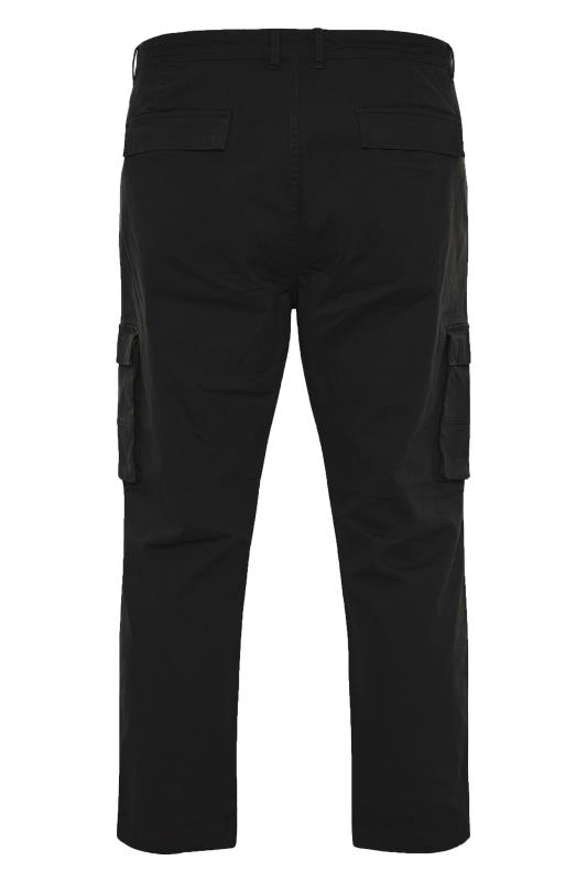 BadRhino Black Stretch Cargo Trousers | BadRhino