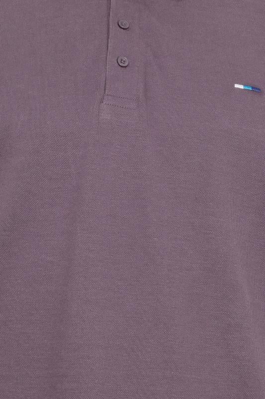 BadRhino Big & Tall Plum Purple Extra Long Core Polo Shirt | BadRhino 2