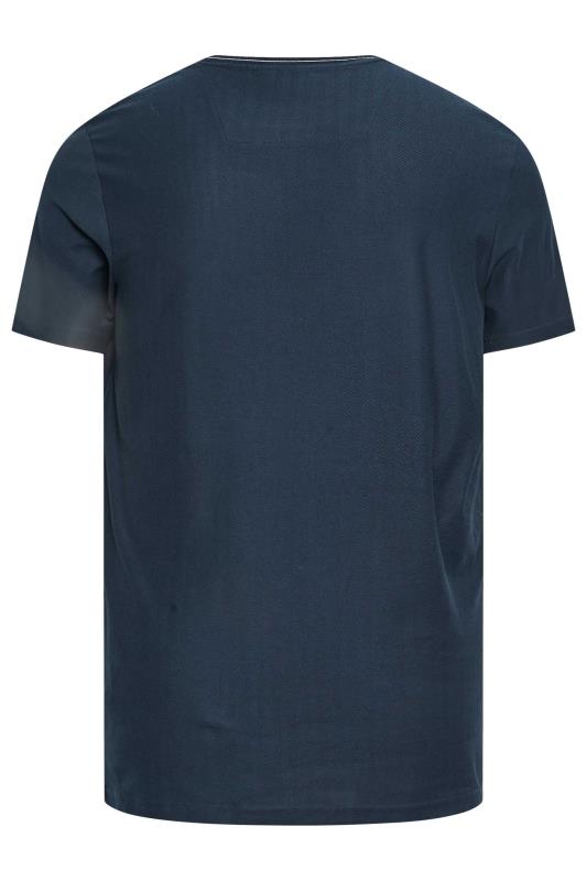 STUDIO A Big & Tall Navy Blue T-Shirt | BadRhino 4
