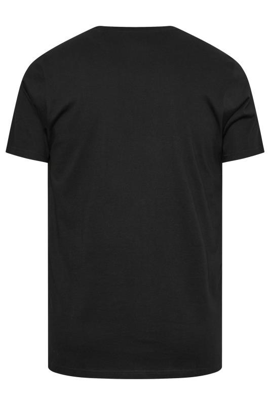 BadRhino Big & Tall Black Faded Skull Graphic T-Shirt | BadRhino 4