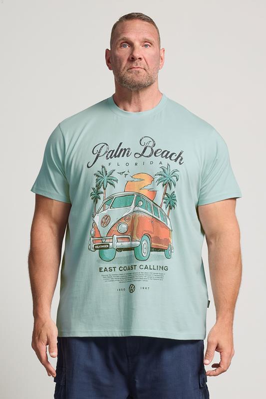  BadRhino Big & Tall Blue Palm Beach VW Graphic T-Shirt