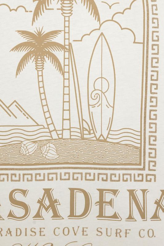 KAM Big & Tall White Pasedena Print T-Shirt | BadRhino 3