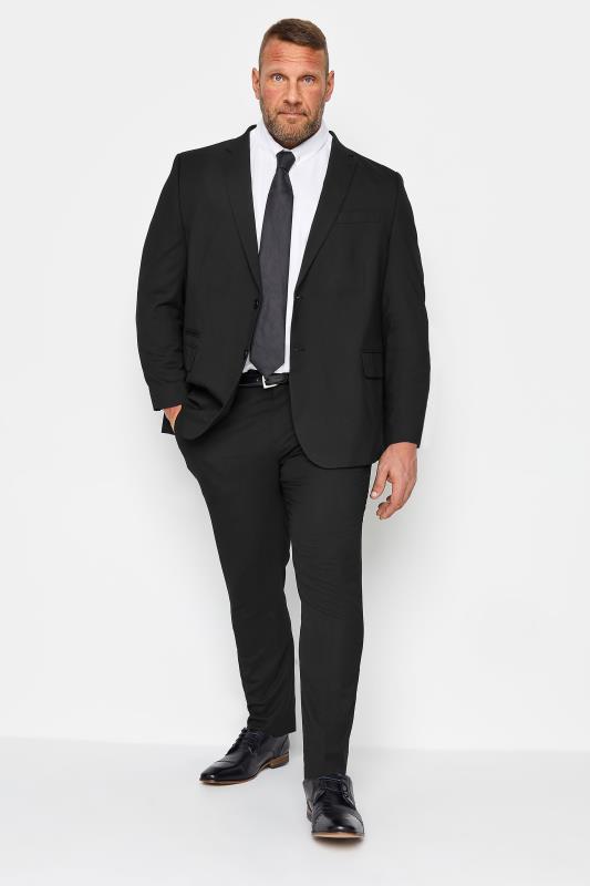 BadRhino Black Plain Suit Trousers | BadRhino 2