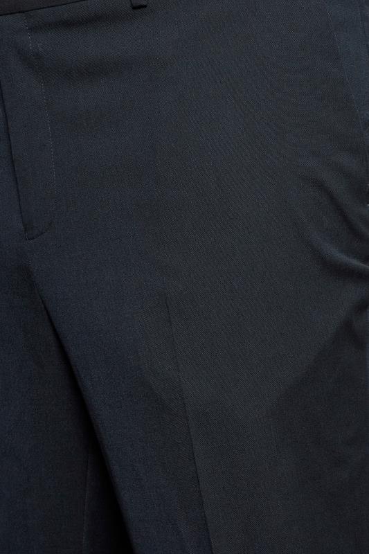 BadRhino Big & Tall Navy Blue Plain Suit Trousers | BadRhino
