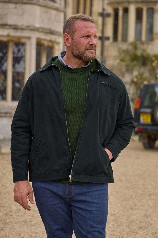 Men's  BadRhino Big & Tall Black Canvas Worker Jacket