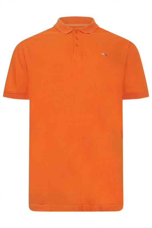 BadRhino Big & Tall 5 PACK Pumpkin Orange & Blue Extra Long Polo Shirts | BadRhino 5