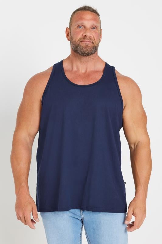 KAM Big & Tall Navy Blue Vest | BadRhino 1