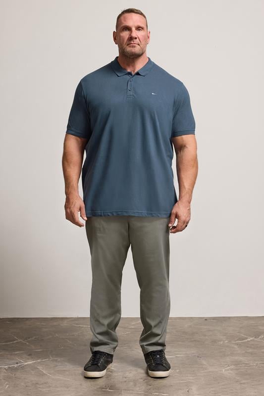 BadRhino Big & Tall Dark Blue Core Polo Shirt | BadRhino 2