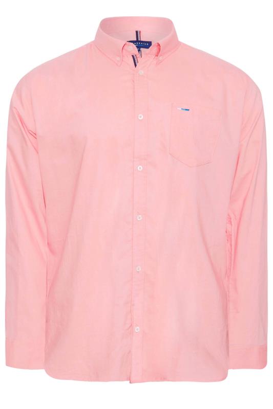 BadRhino Pink Essential Long Sleeve Oxford Shirt | BadRhino 3