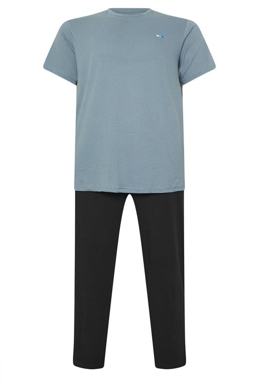 BadRhino Big & Tall Petrol Blue Lounge Trouser & T-Shirt Set | BadRhino 5