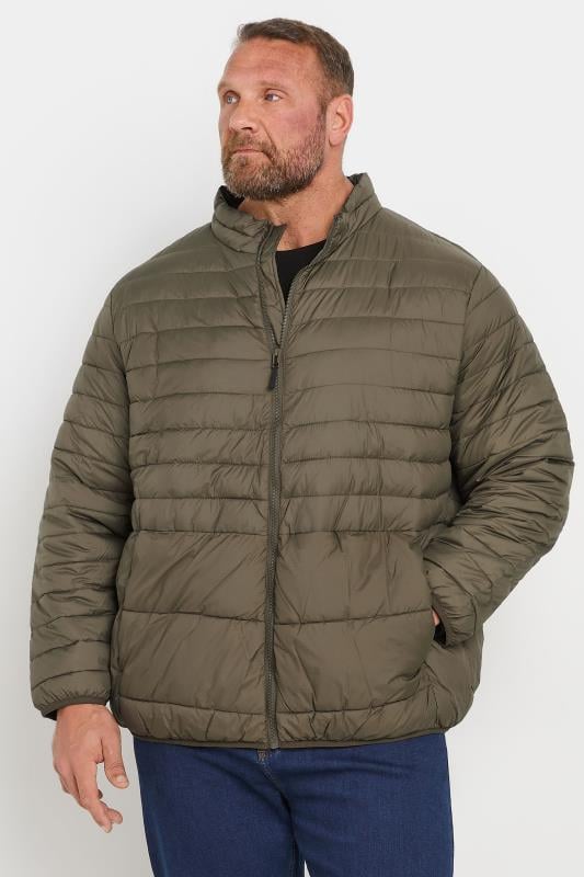 JACK & JONES Brown Collared Puffer Jacket | BadRhino 1