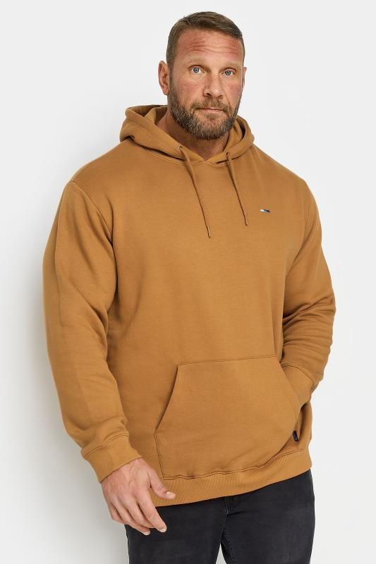 BadRhino Mens Plus Size Big & Tall Brown Logo Hoodie | BadRhino  3