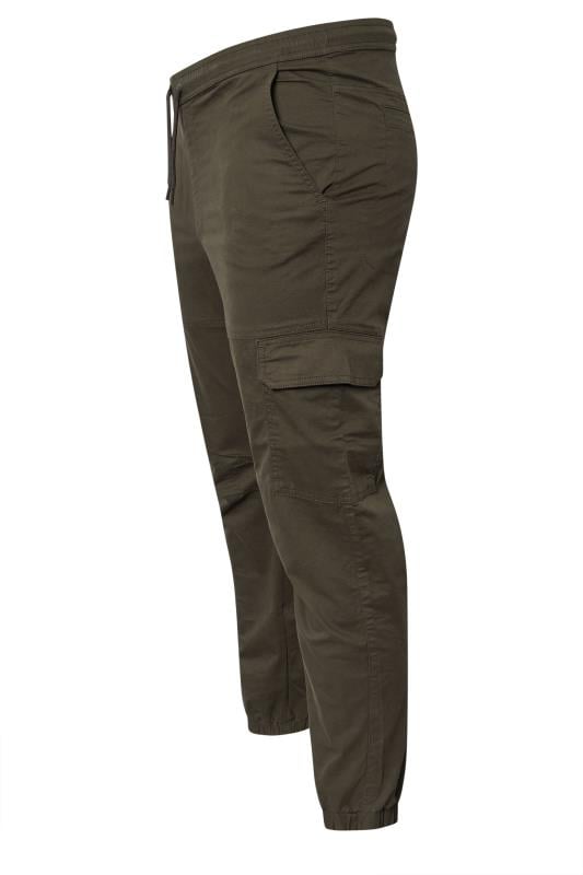 BadRhino Big & Tall Brown Cuffed Cargo Trousers | BadRhino 6