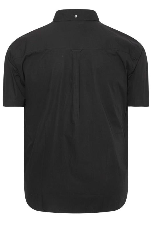 BadRhino Big & Tall Black Logo Poplin Short Sleeve Shirt | BadRhino 4