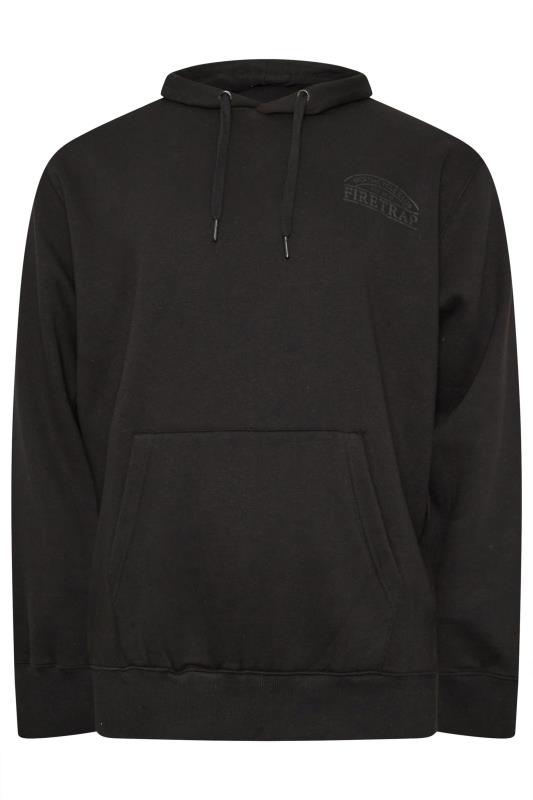 FIRETRAP Big & Tall Stormy Black Hoodie | BadRhino 4