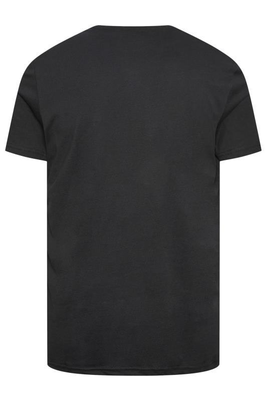 BLEND Big & Tall Black 'Original' Printed T-Shirt | BadRhino 3