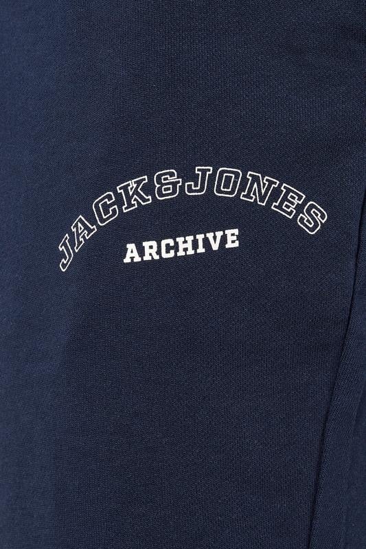 JACK & JONES Big & Tall Navy Blazer Blue Jogger Sweat Shorts | BadRhino 6