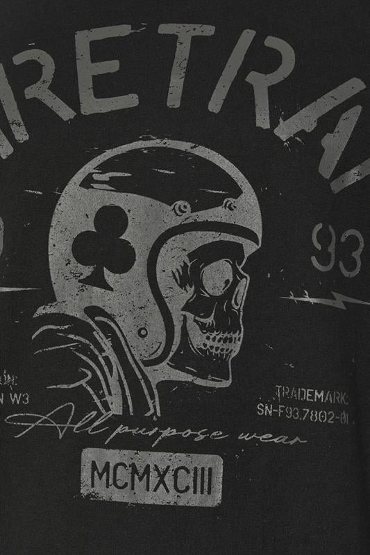 FIRETRAP Big & Tall Black Forged Iron Print T-Shirt | BadRhino 3