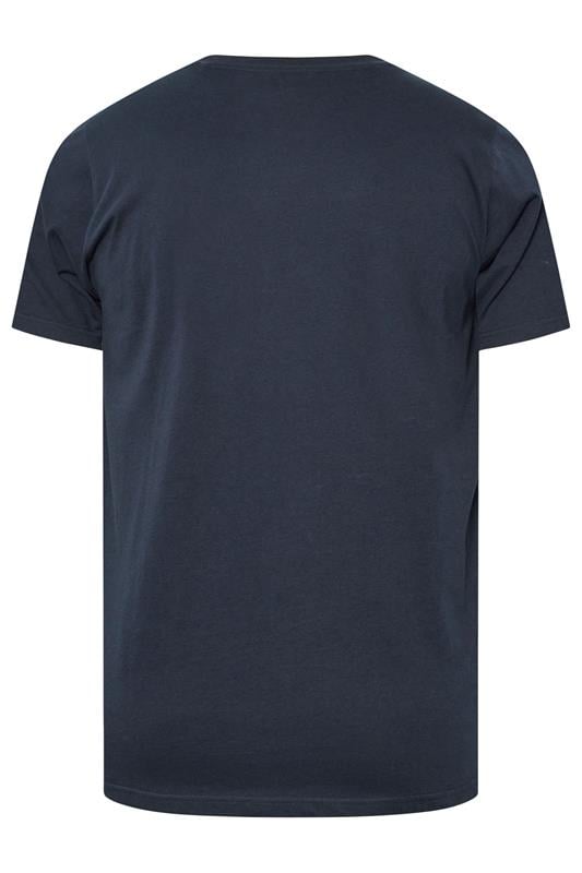 BadRhino Big & Tall Green/Blue/Purple/Cream/Navy Blue 5 Pack Extra Long T-Shirts | BadRhino 3