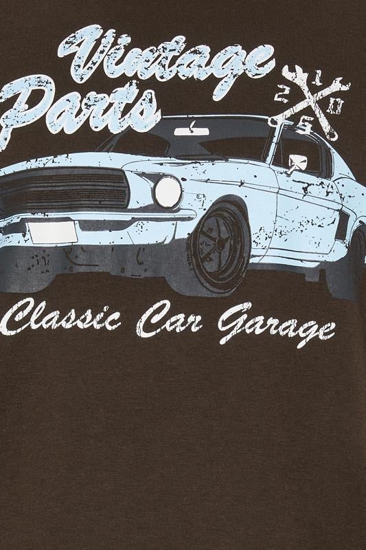 BadRhino Big & Tall Brown 'Vintage Parts' Graphic T-Shirt | BadRhino 7