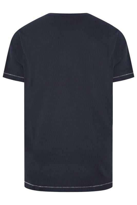 D555 Big & Tall Navy Blue 'Captain America' T-Shirt | BadRhino 2