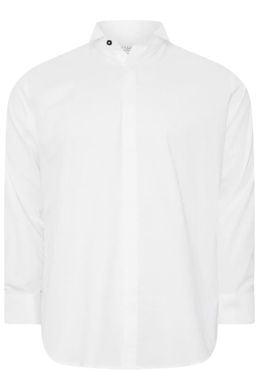 BadRhino Big & Tall White Wing Collar Formal Shirt | BadRhino 1