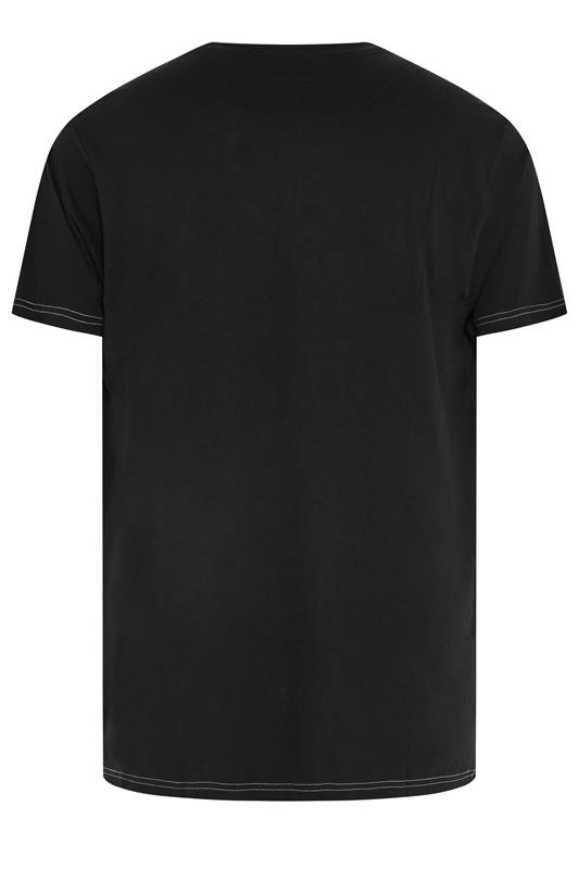 KAM Big & Tall Black Gentleman Skull T-Shirt | BadRhino 4