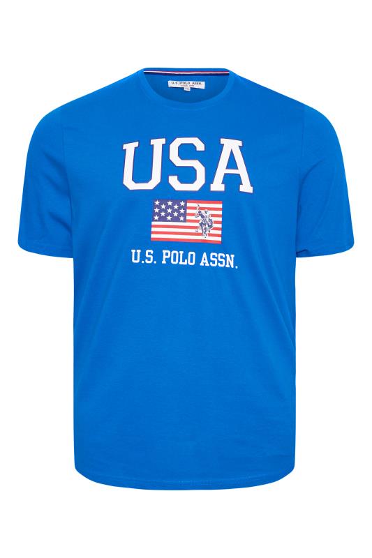 U.S. POLO ASSN. Blue USA Print T-Shirt | BadRhino 2