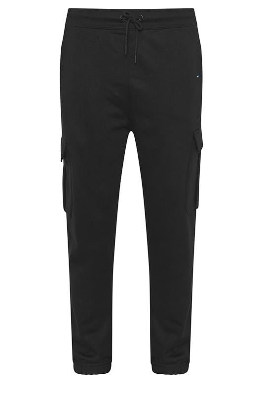  BadRhino Big & Tall Black Essential Cargo Joggers