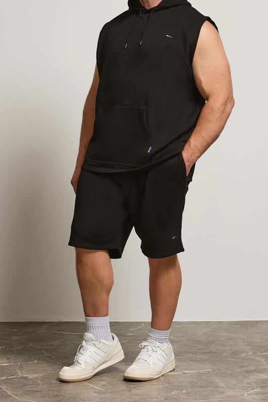 Men's  BadRhino Big & Tall Black Essential Jogger Shorts