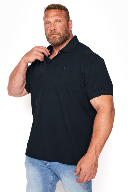Men's  BadRhino Big & Tall Navy Blue Core Polo Shirt