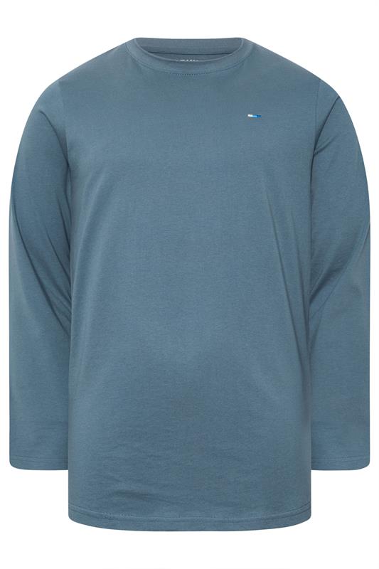 BadRhino Big & Tall Petrol Blue Core Long Sleeve T-Shirt | BadRhino 1