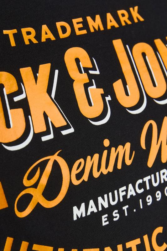 JACK & JONES Black Crew Neck T-Shirt | BadRhino 2