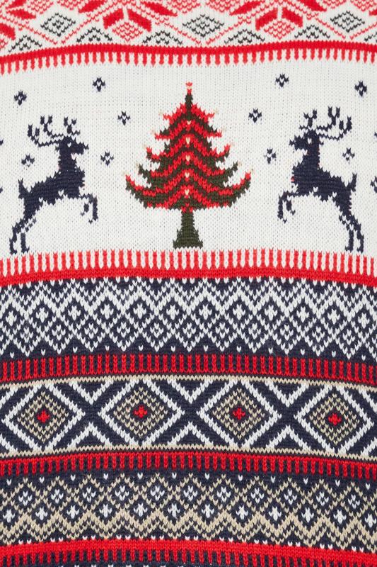 KAM Big & Tall Navy Blue Reindeer Christmas Jumper | BadRhino 3