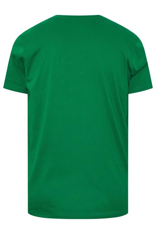 BadRhino Big & Tall Green Christmas 'Beer' Slogan T-Shirt | BadRhino 4