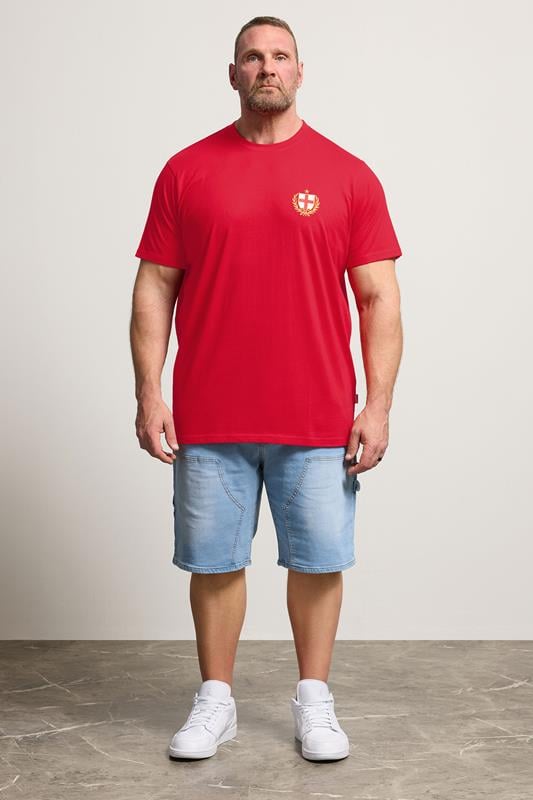 BadRhino Big & Tall Red England Crest T-Shirt | BadRhino 4