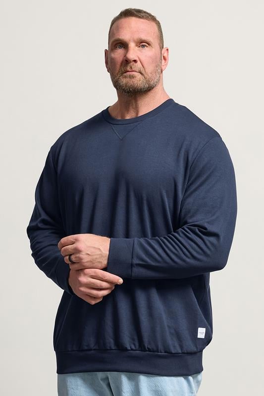 JACK & JONES Navy Blue Crew Sweatshirt