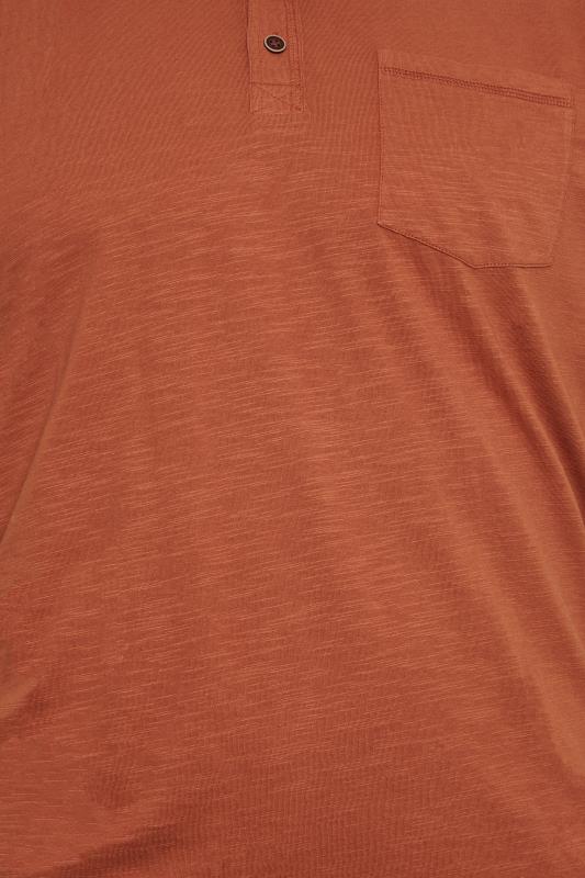 BadRhino Big & Tall Pecan Brown Slub Polo Shirt | BadRhino 4