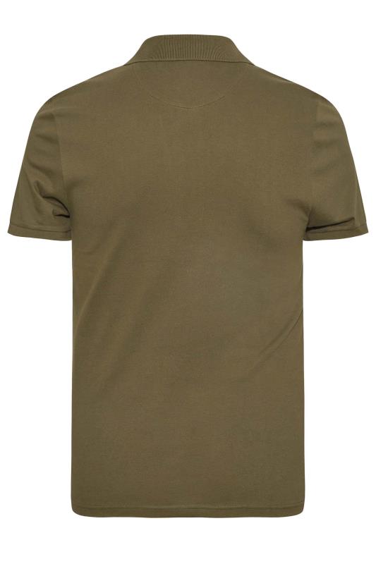 LYLE & SCOTT Khaki Green Logo Polo Shirt | BadRhino 4