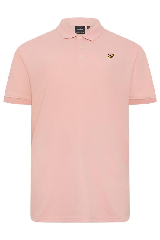 LYLE & SCOTT Big & Tall Grapefruit Pink Core Polo Shirt | BadRhino 2